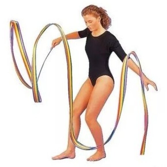 New Djeco Rainbow Gymnastic Ribbon - Children's Twirling Dancing Ribbon 4M - Picture 4 of 14